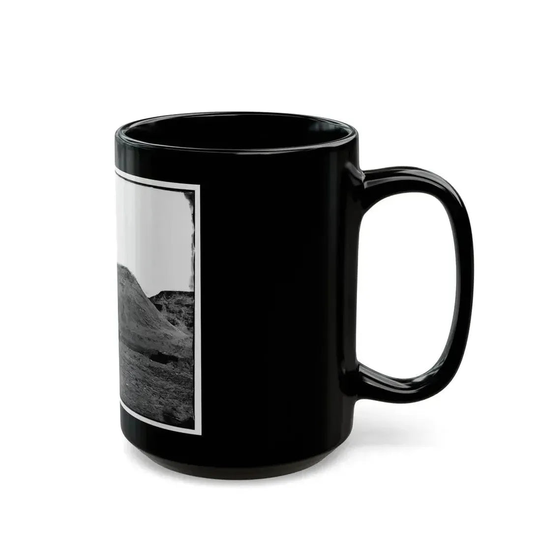 Fort Fisher, N.C. Interior View Of Transverse And Magazine On The Land Front (U.S. Civil War) Black Coffee Mug - Go Mug Yourself
