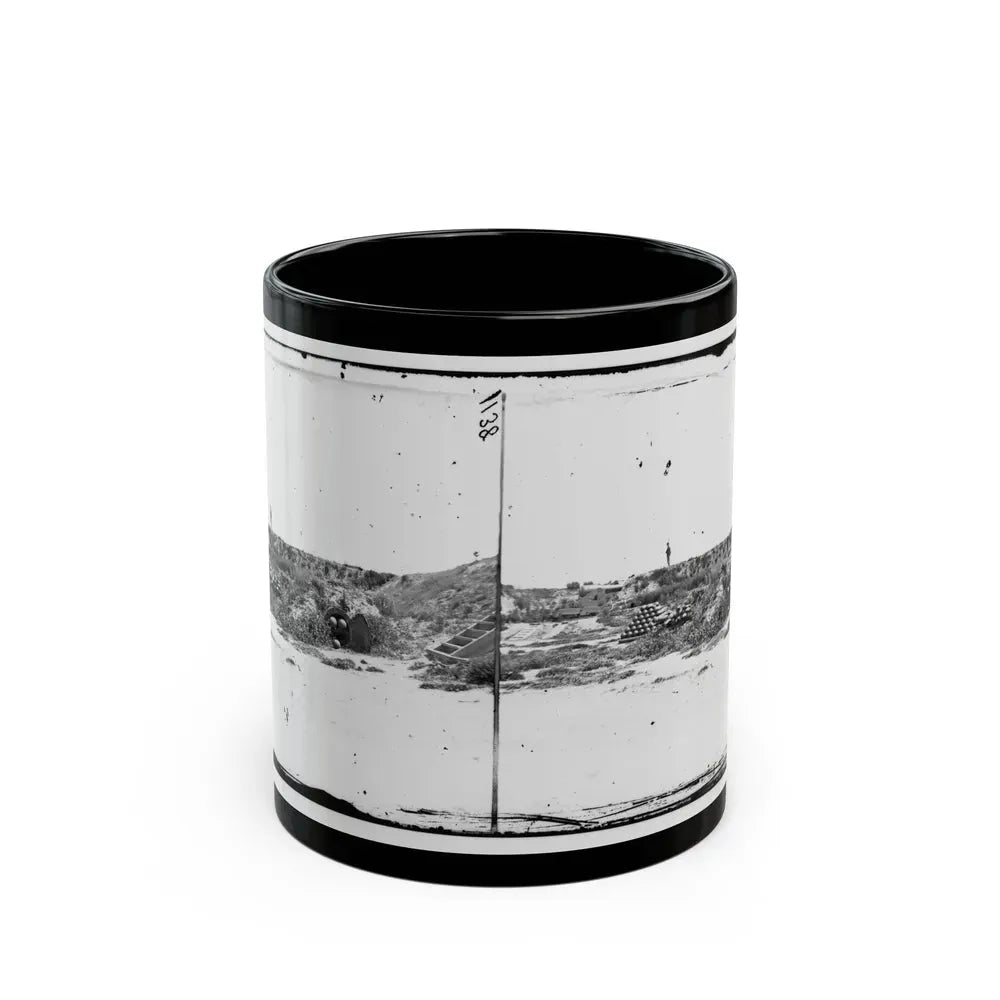 Fort Fisher, N.C. Interior View (U.S. Civil War) Black Coffee Mug 11oz - Go Mug Yourself