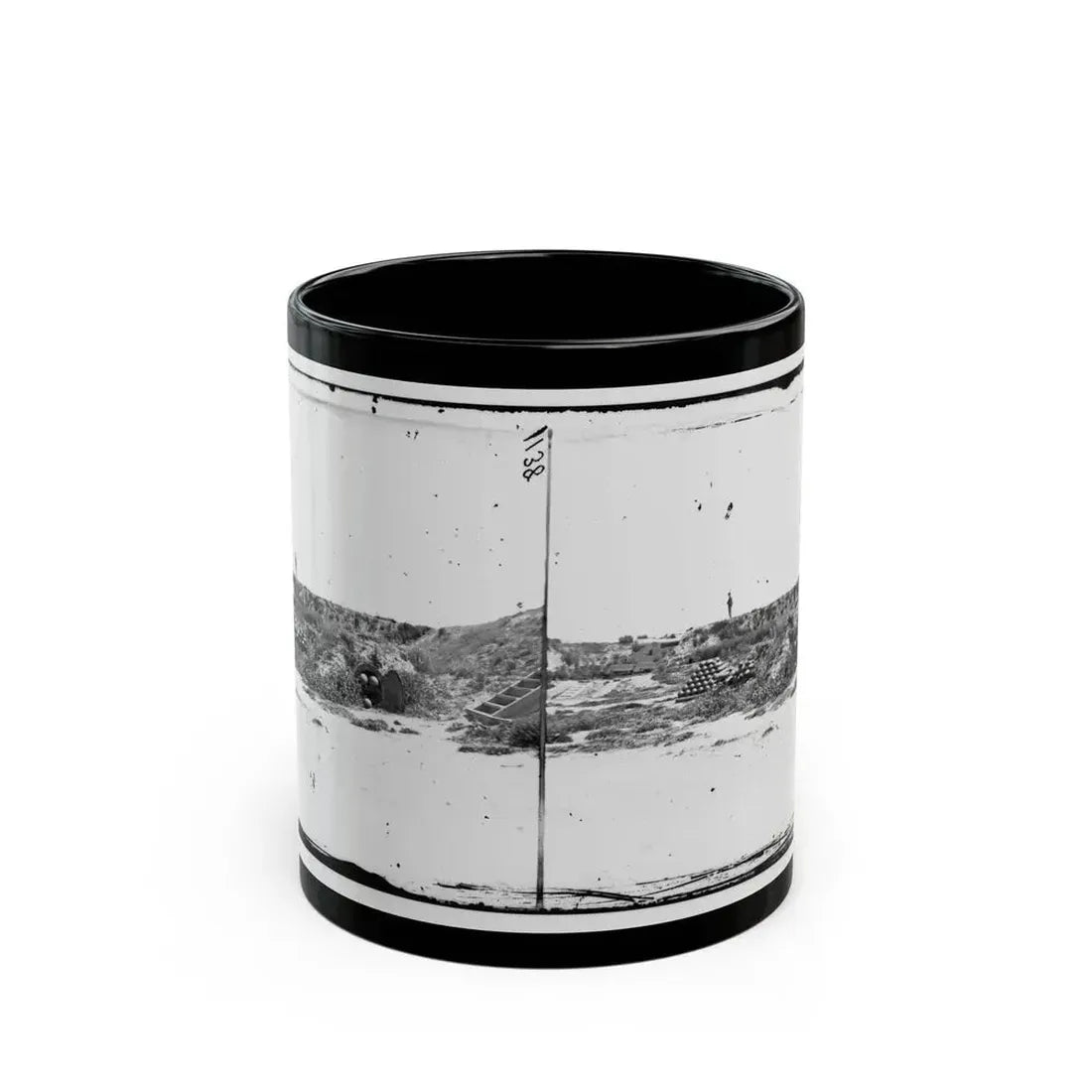 Fort Fisher, N.C. Interior View (U.S. Civil War) Black Coffee Mug 11oz - Go Mug Yourself