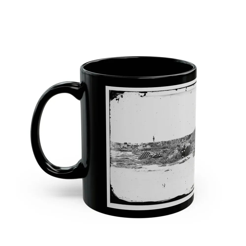 Fort Fisher, N.C. Interior View (U.S. Civil War) Black Coffee Mug - Go Mug Yourself