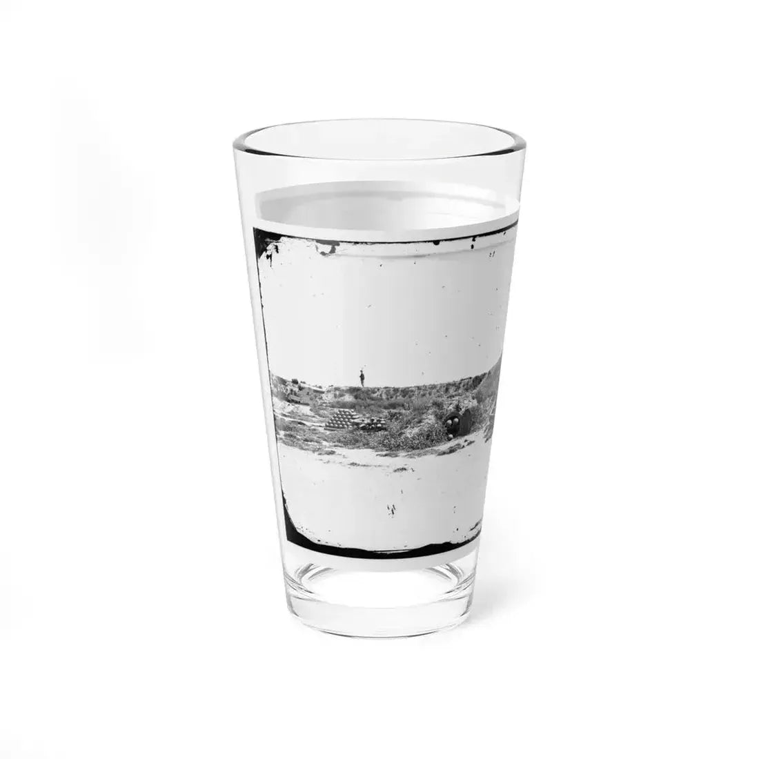 Fort Fisher, N.C. Interior View (U.S. Civil War) Pint Glass 16oz - Go Mug Yourself