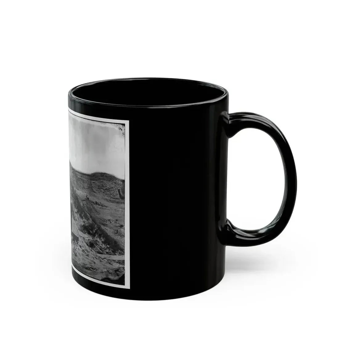 Fort Fisher, N.C. Interior View, With Heavy Gun Broken By Bombardment (U.S. Civil War) Black Coffee Mug - Go Mug Yourself
