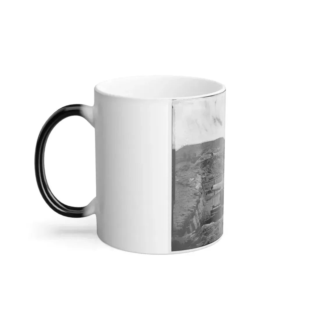 Fort Fisher, N.C. Interior View, With Heavy Gun Broken by Bombardment (U.S. Civil War) Color Changing Coffee Mug 11oz - Go Mug Yourself