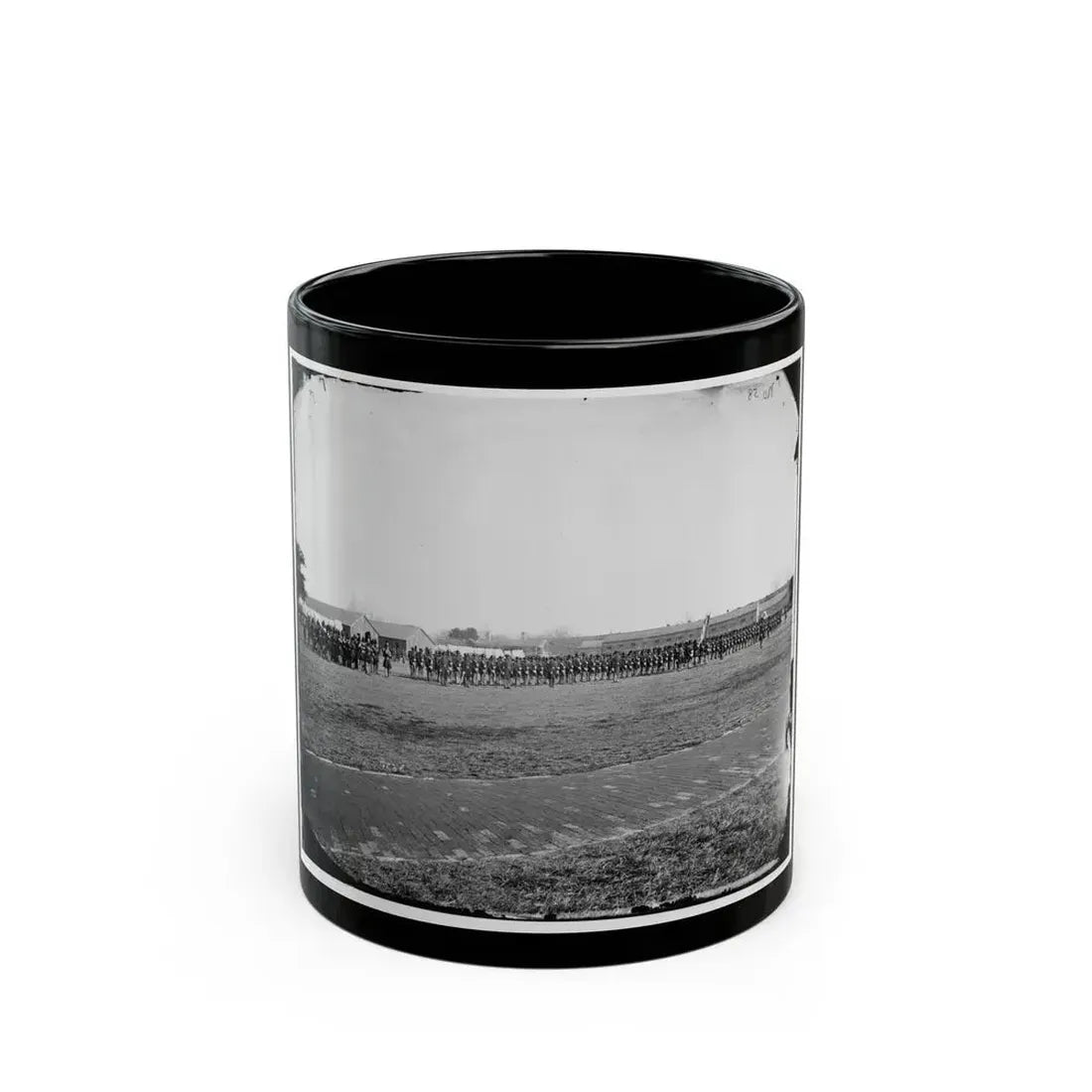 Fort Monroe, Va. 3d Pennsylvania Heavy Artillery On Parade (U.S. Civil War) Black Coffee Mug 11oz - Go Mug Yourself