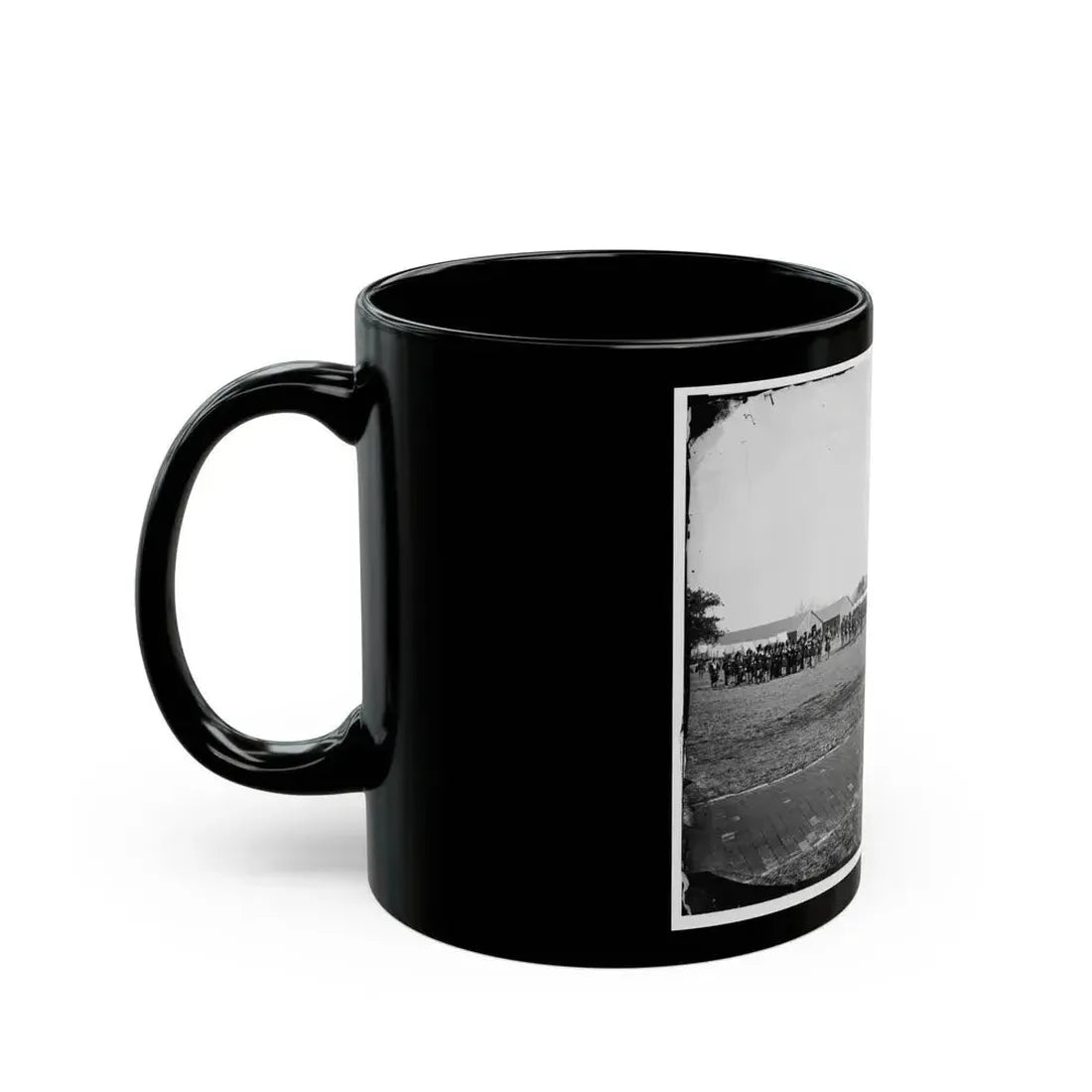 Fort Monroe, Va. 3d Pennsylvania Heavy Artillery On Parade (U.S. Civil War) Black Coffee Mug - Go Mug Yourself