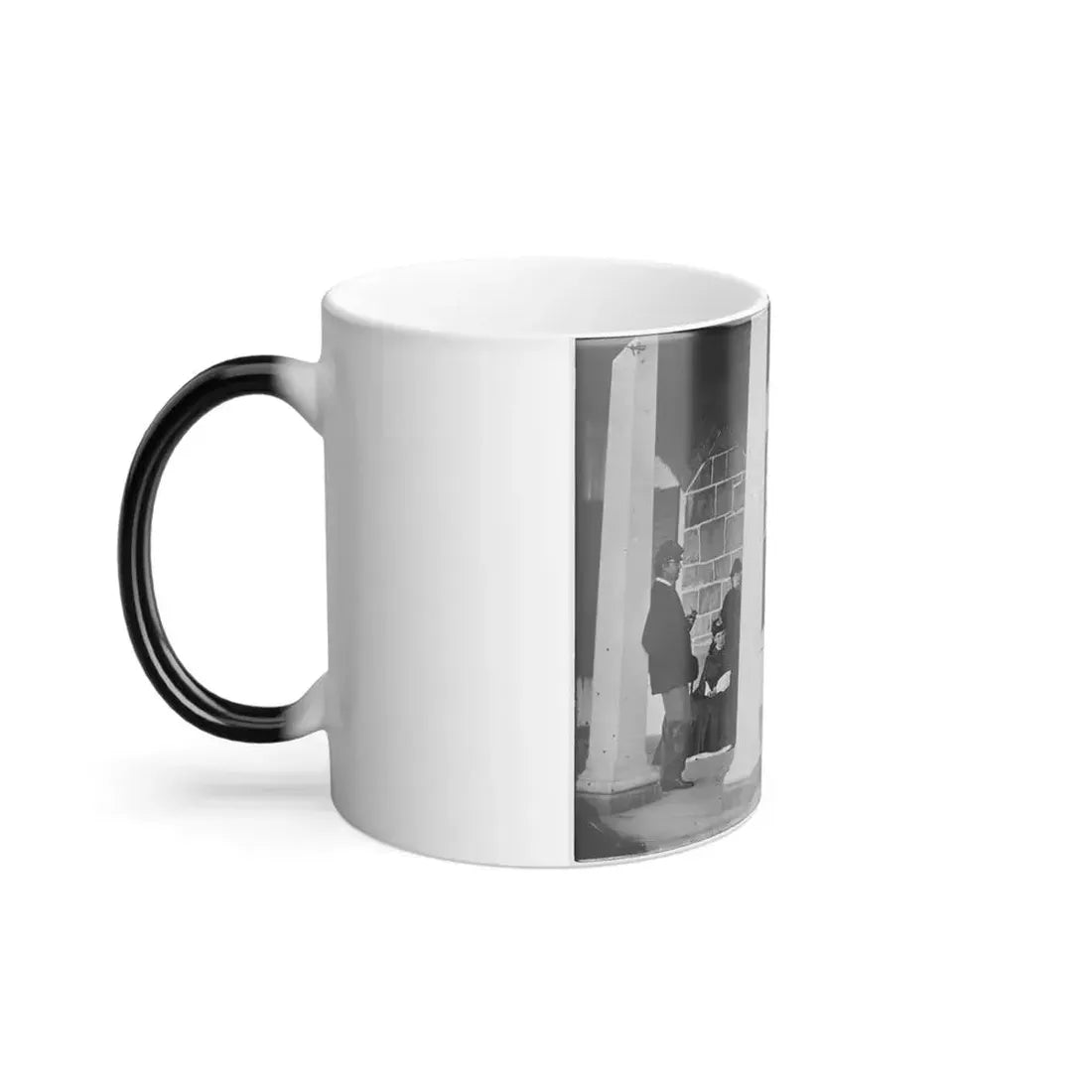 Fort Monroe, Va. Officers and Ladies on Porch of a Garrison House (U.S. Civil War) Color Changing Coffee Mug 11oz - Go Mug Yourself