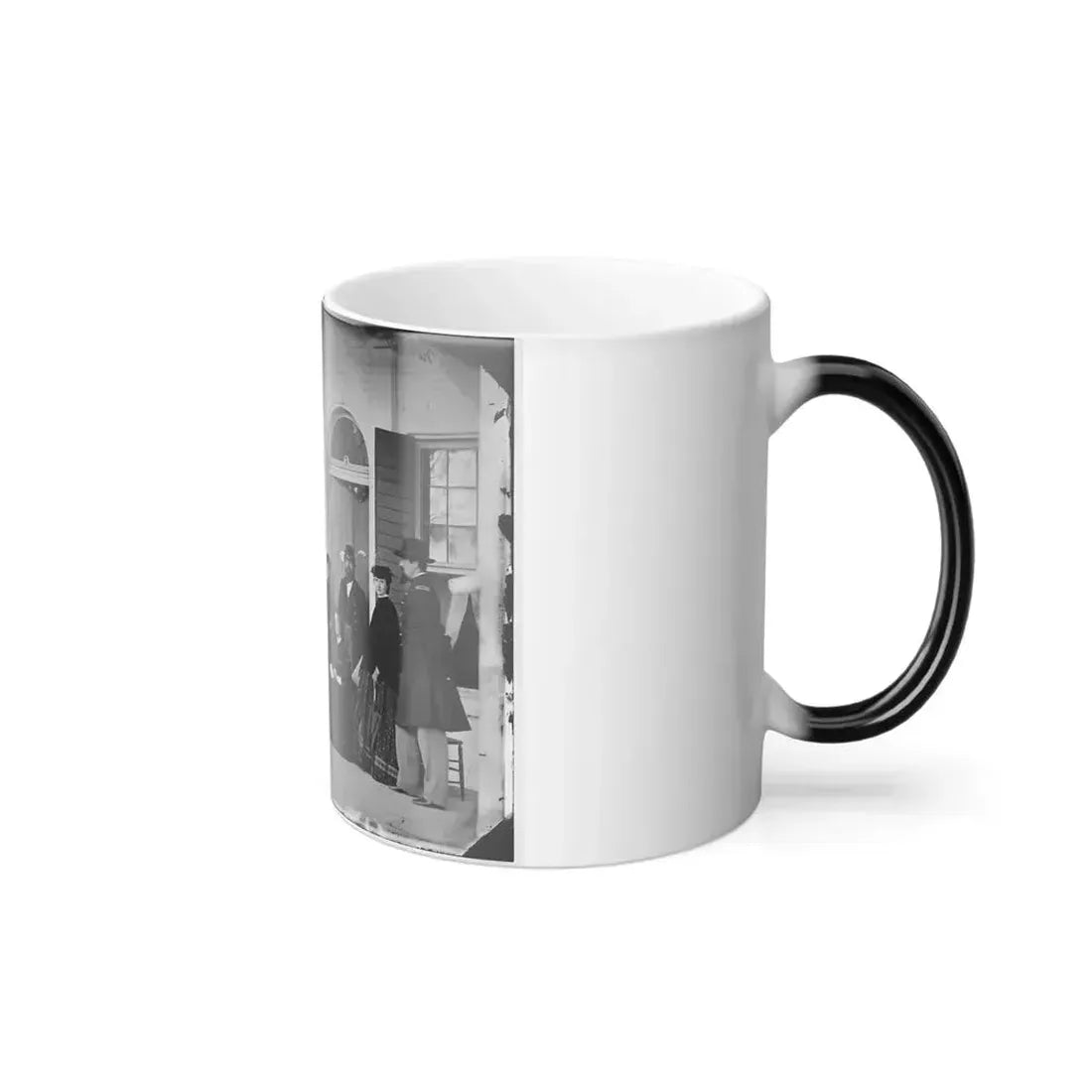 Fort Monroe, Va. Officers and Ladies on Porch of a Garrison House (U.S. Civil War) Color Changing Coffee Mug 11oz - Go Mug Yourself