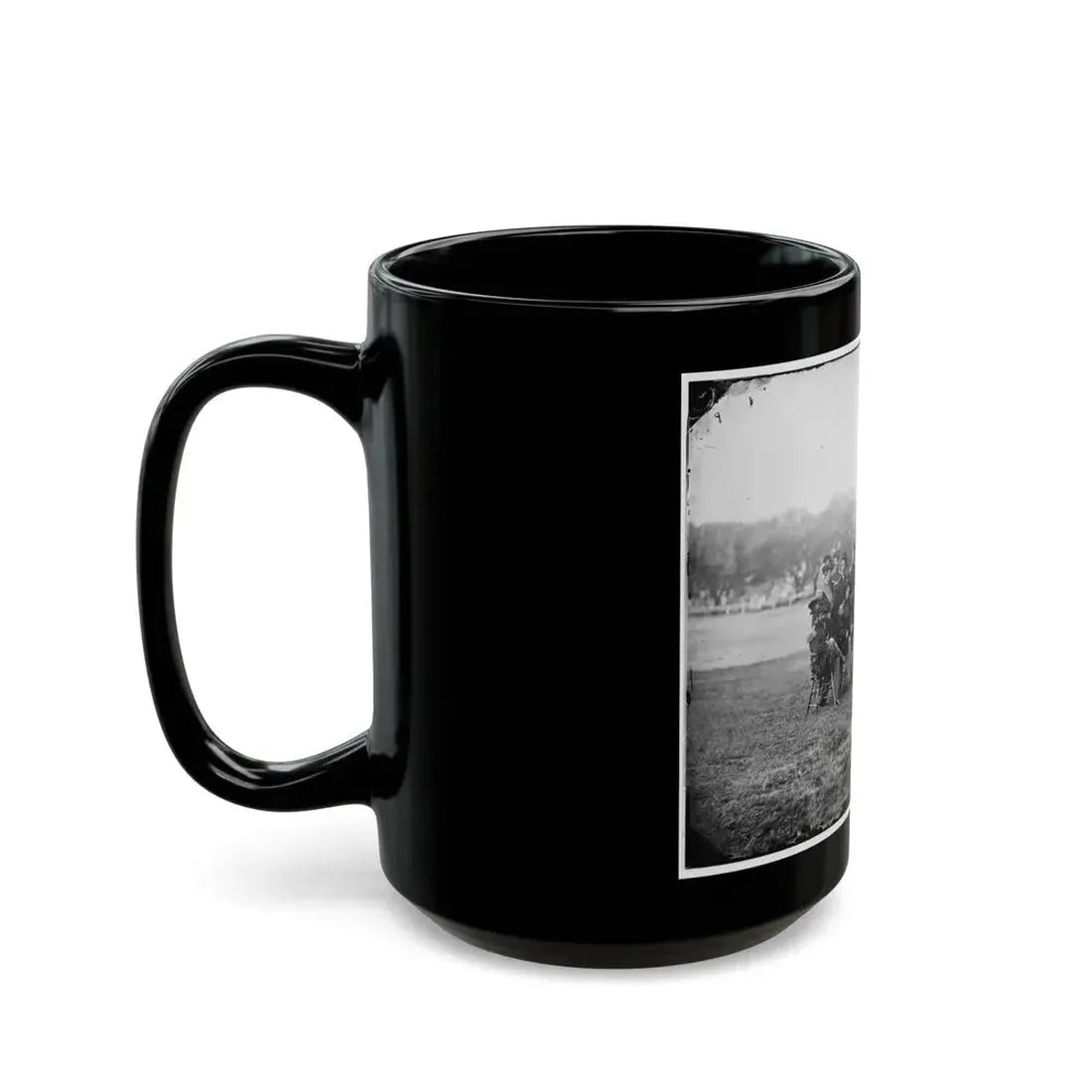 Fort Monroe, Va. Officers Of 3d Pennsylvania Heavy Artillery (U.S. Civil War) Black Coffee Mug - Go Mug Yourself