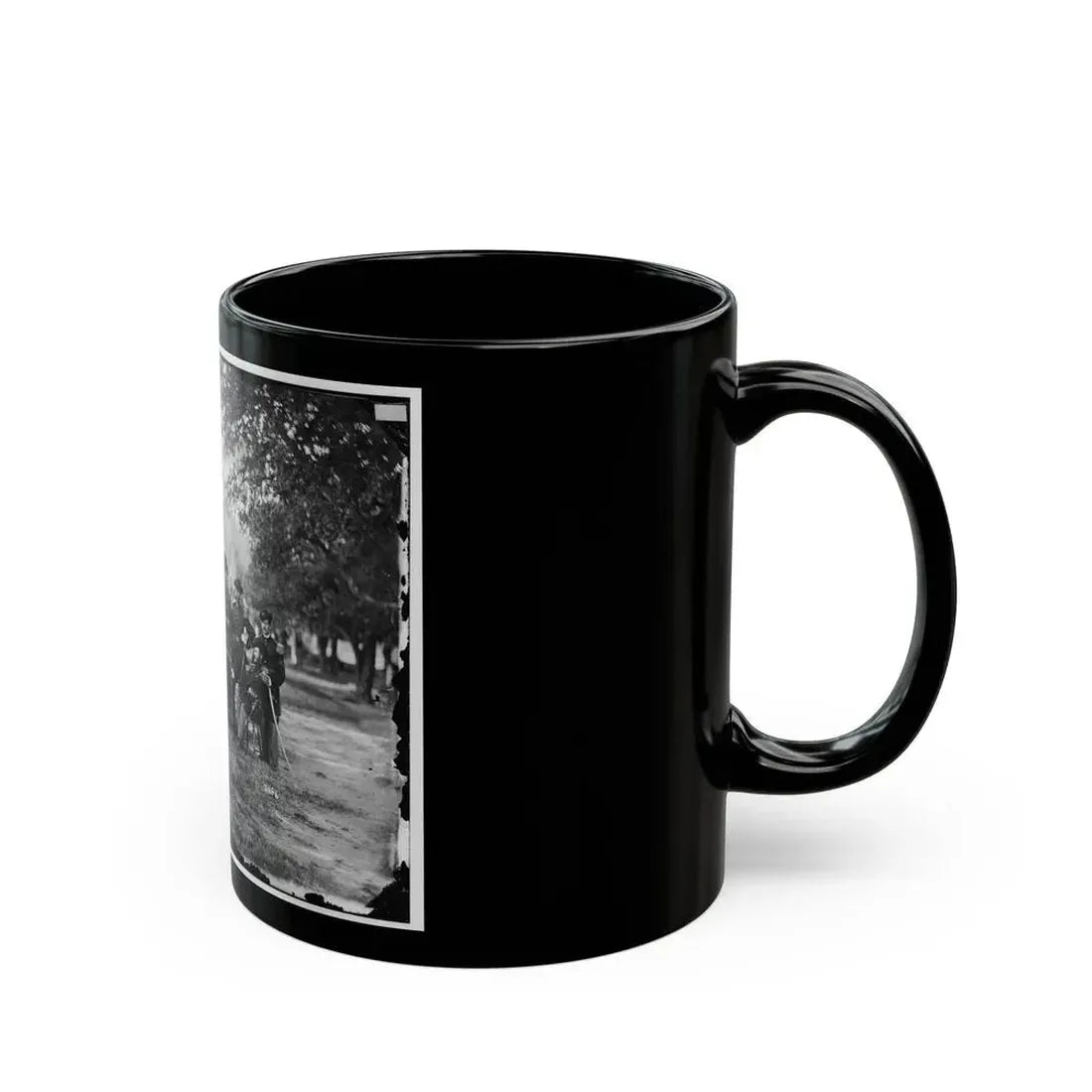 Fort Monroe, Va. Officers Of 3d Pennsylvania Heavy Artillery (U.S. Civil War) Black Coffee Mug - Go Mug Yourself