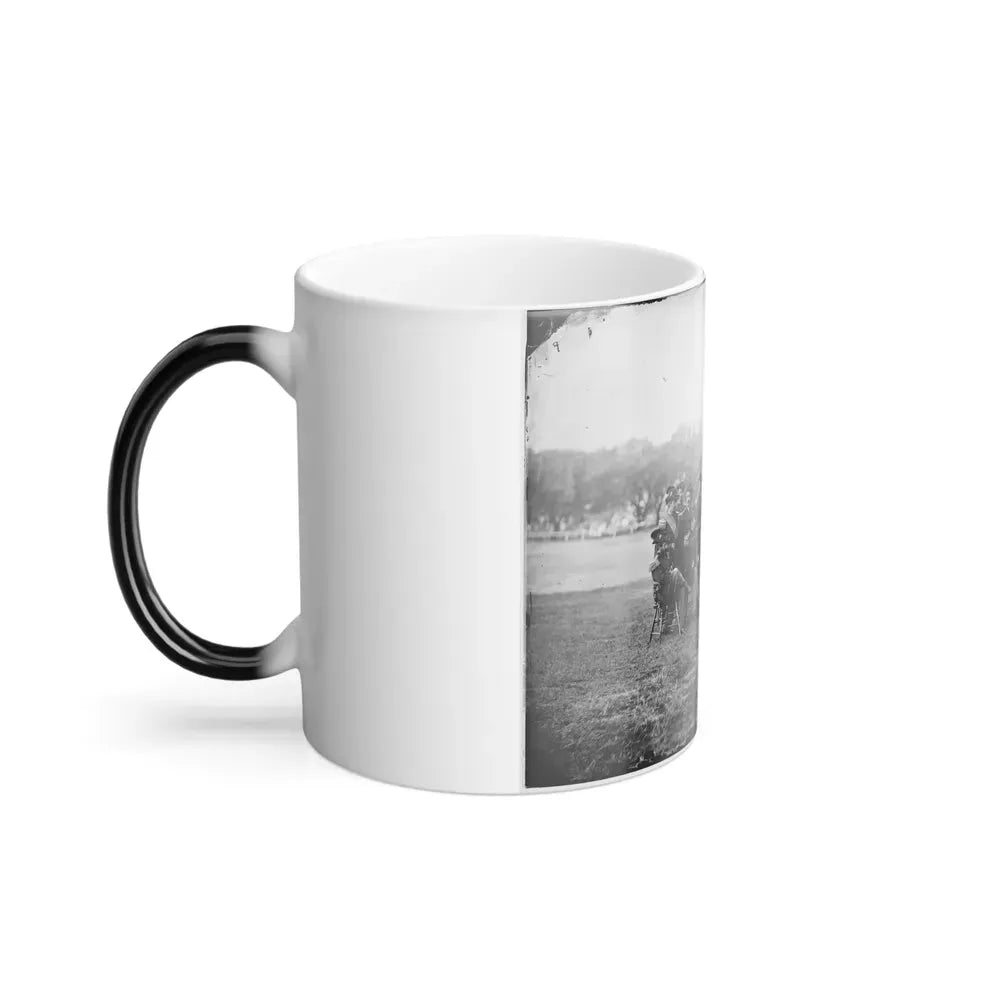 Fort Monroe, Va. Officers of 3D Pennsylvania Heavy Artillery (U.S. Civil War) Color Changing Coffee Mug 11oz - Go Mug Yourself