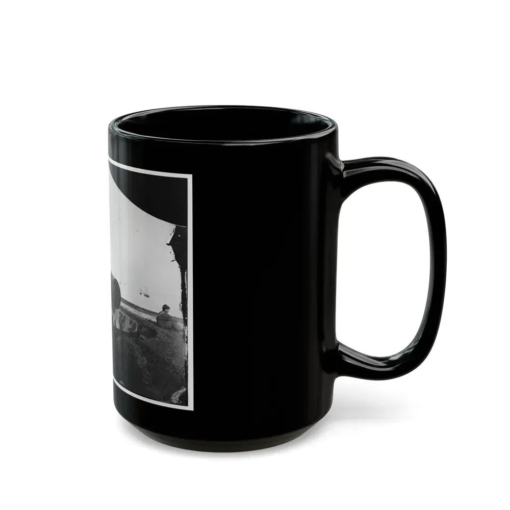 Fort Monroe, Va. The Lincoln Gun, A 15-Inch Rodman Columbiad (U.S. Civil War) Black Coffee Mug - Go Mug Yourself