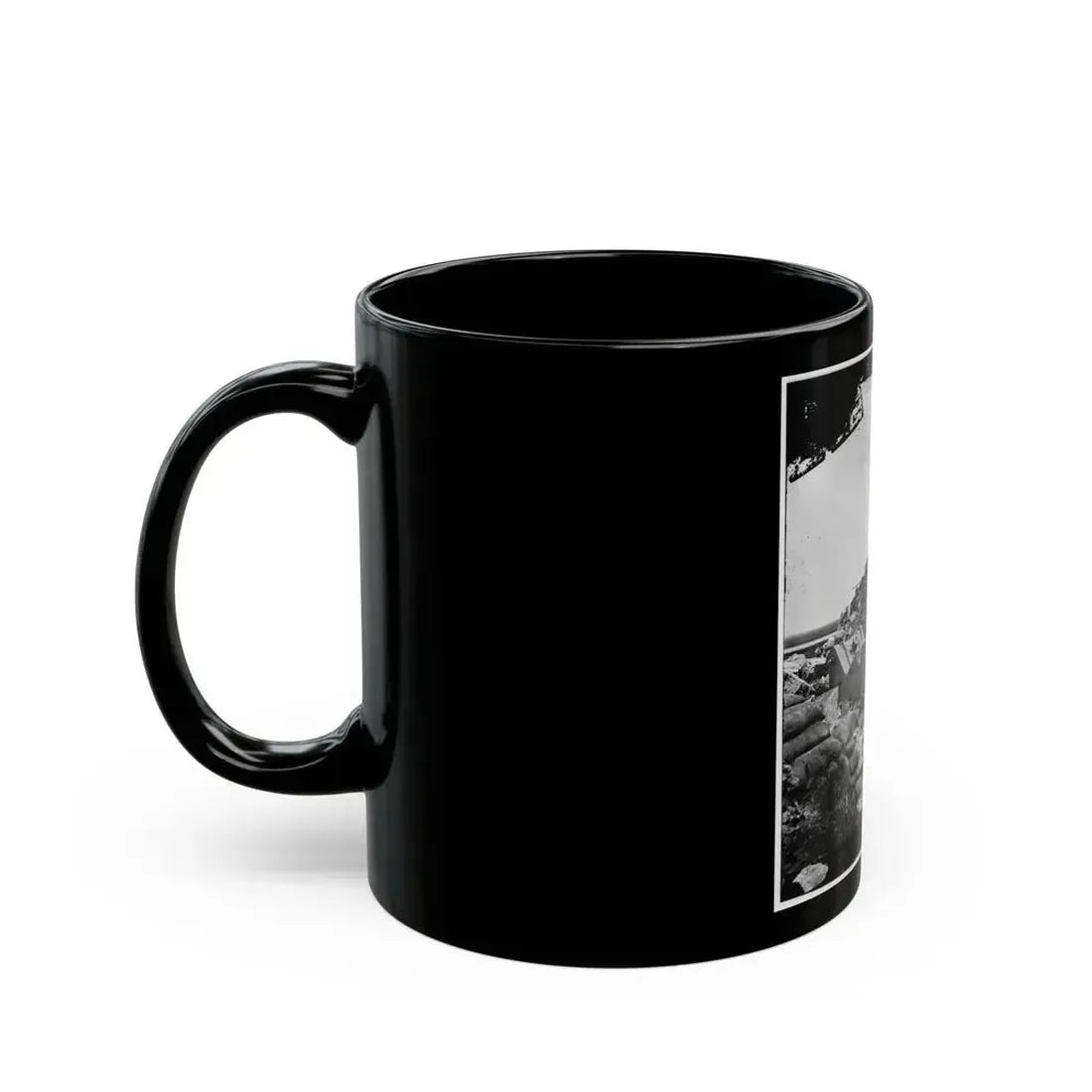 Fort Pulaski, Ga. Dismounted Mortar (U.S. Civil War) Black Coffee Mug - Go Mug Yourself
