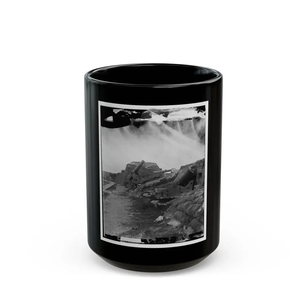 Fort Pulaski, Ga. Interior View Of Front Parapet (U.S. Civil War) Black Coffee Mug 15oz - Go Mug Yourself