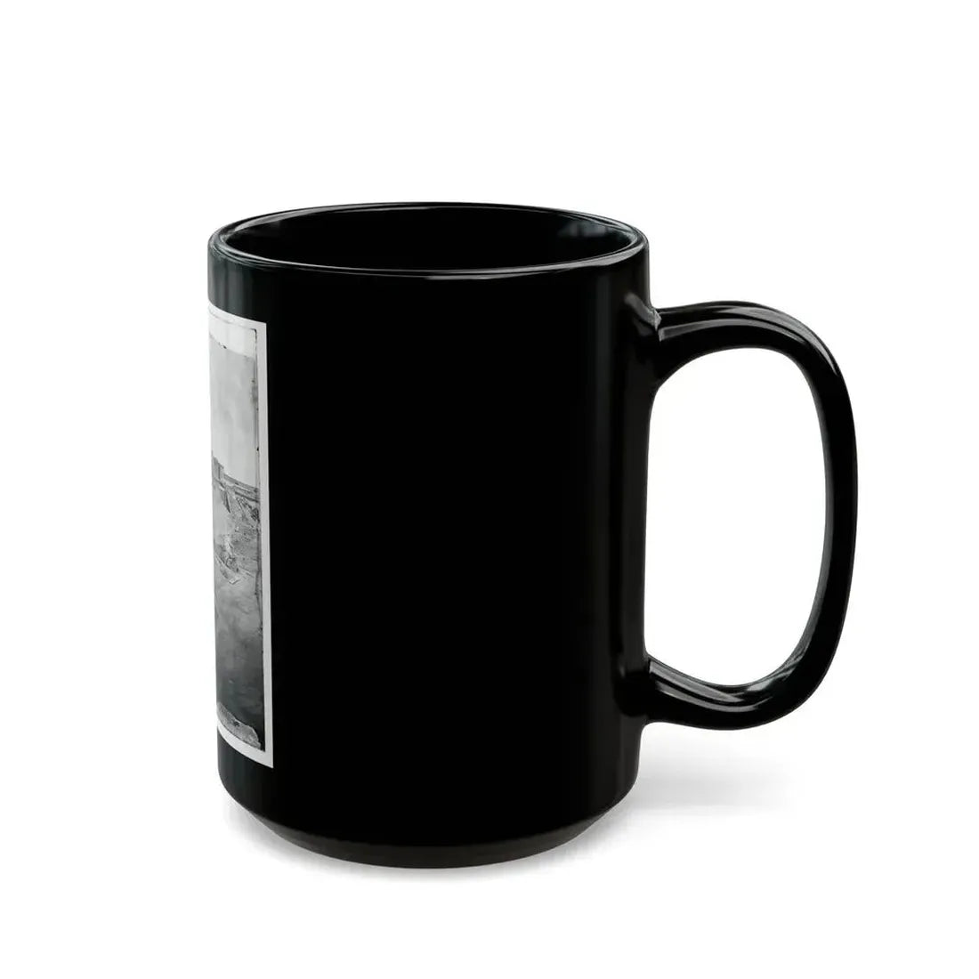 Fort Pulaski, Ga. Interior View Of Rear Parapet (U.S. Civil War) Black Coffee Mug - Go Mug Yourself