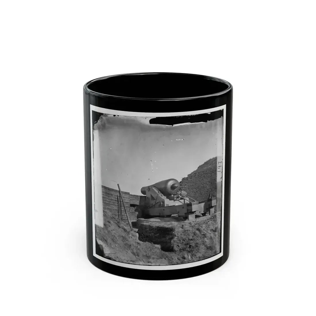 Fort Pulaski, Ga. The Beauregard Gun (U.S. Civil War) Black Coffee Mug 11oz - Go Mug Yourself