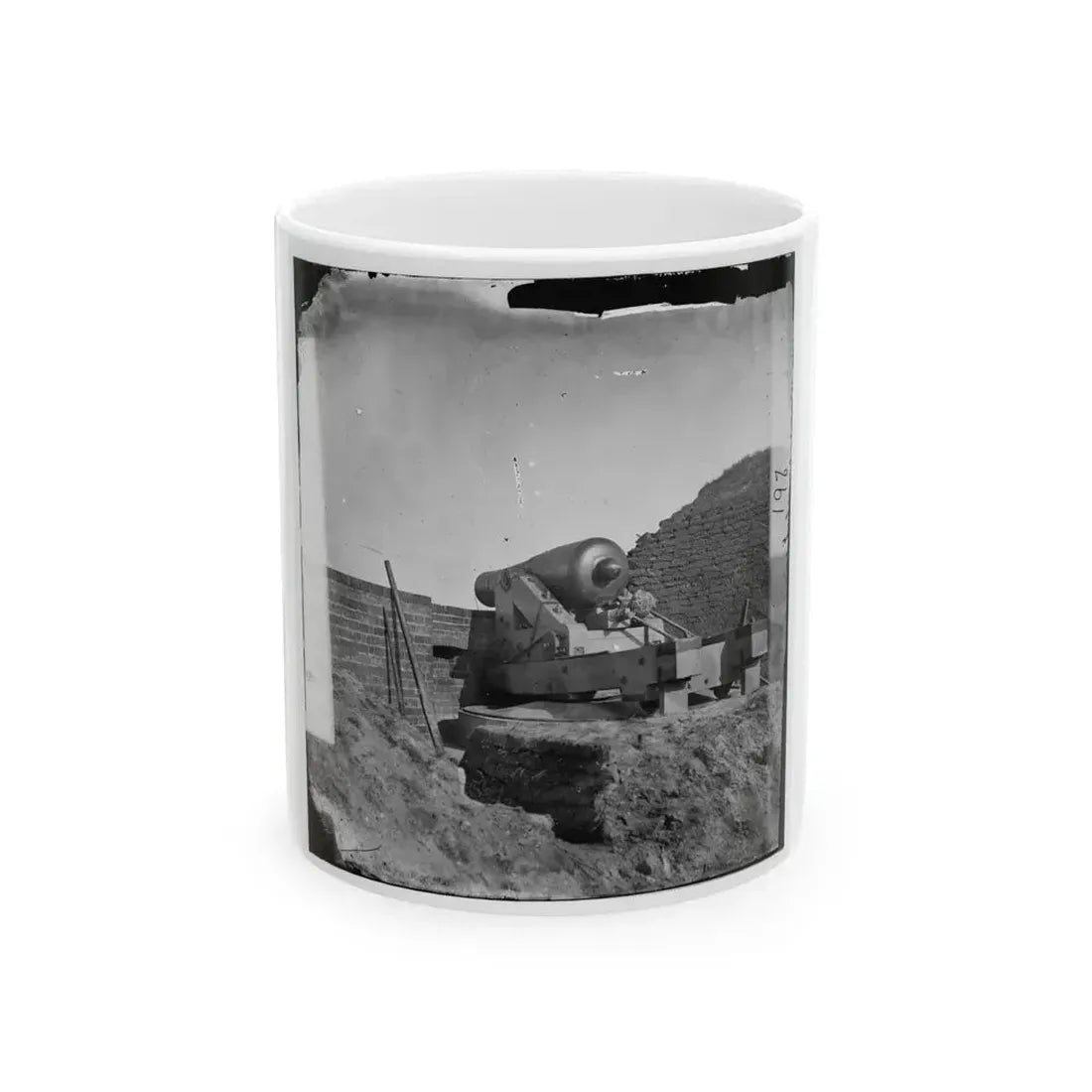 Fort Pulaski, Ga. The Beauregard Gun (U.S. Civil War) White Coffee Mug 11oz - Go Mug Yourself