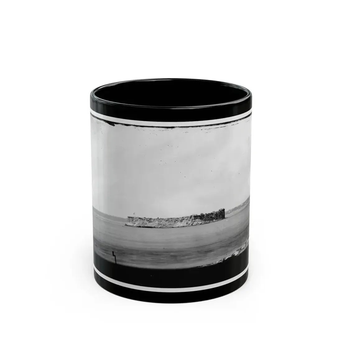 Fort Sumter 001 (U.S. Civil War) Black Coffee Mug 11oz - Go Mug Yourself