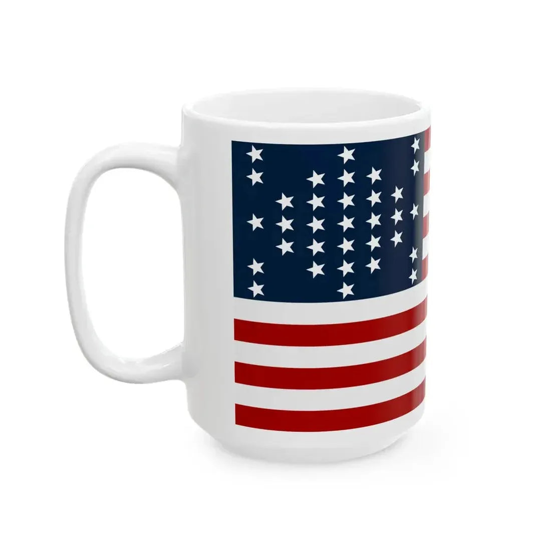 Fort Sumter Flag (United States) White Coffee Mug - Go Mug Yourself
