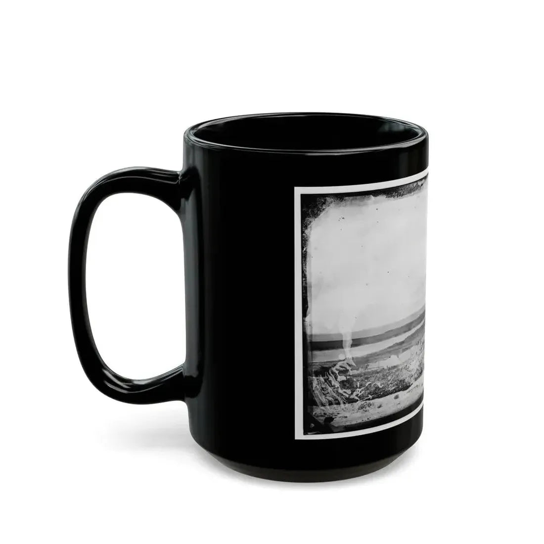 Fort Sumter. Vincents Creek. Battery Gregg (U.S. Civil War) Black Coffee Mug - Go Mug Yourself