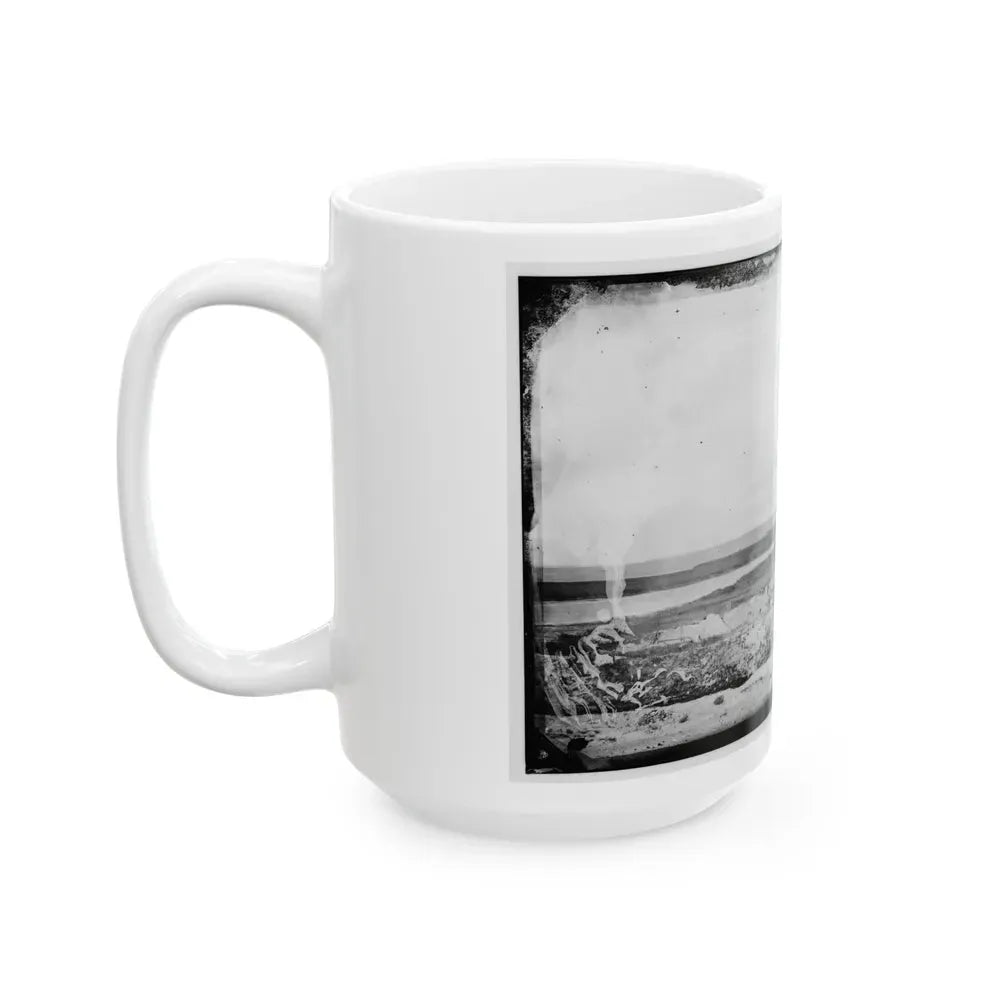 Fort Sumter. Vincents Creek. Battery Gregg (U.S. Civil War) White Coffee Mug - Go Mug Yourself