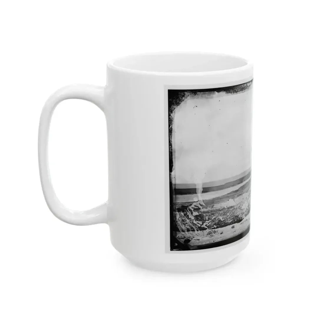 Fort Sumter. Vincents Creek. Battery Gregg (U.S. Civil War) White Coffee Mug - Go Mug Yourself