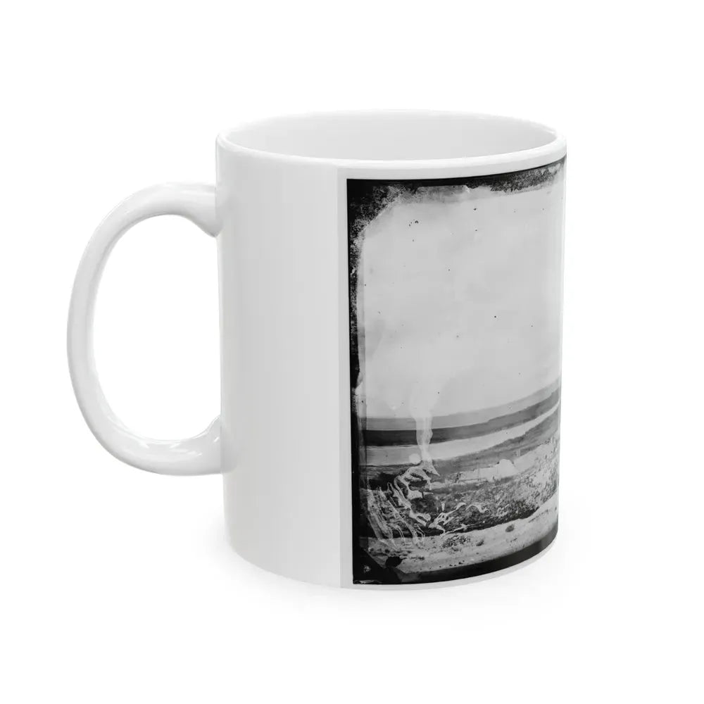 Fort Sumter. Vincents Creek. Battery Gregg (U.S. Civil War) White Coffee Mug - Go Mug Yourself