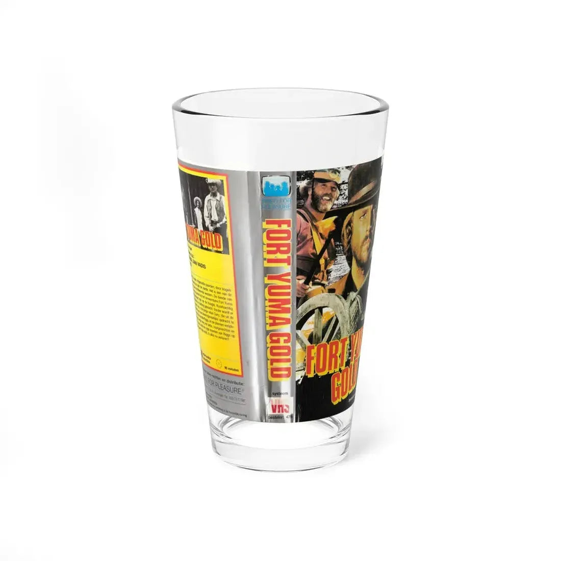FORT YUMA GOLD (VHS COVER) Pint Glass 16oz 16oz - Go Mug Yourself