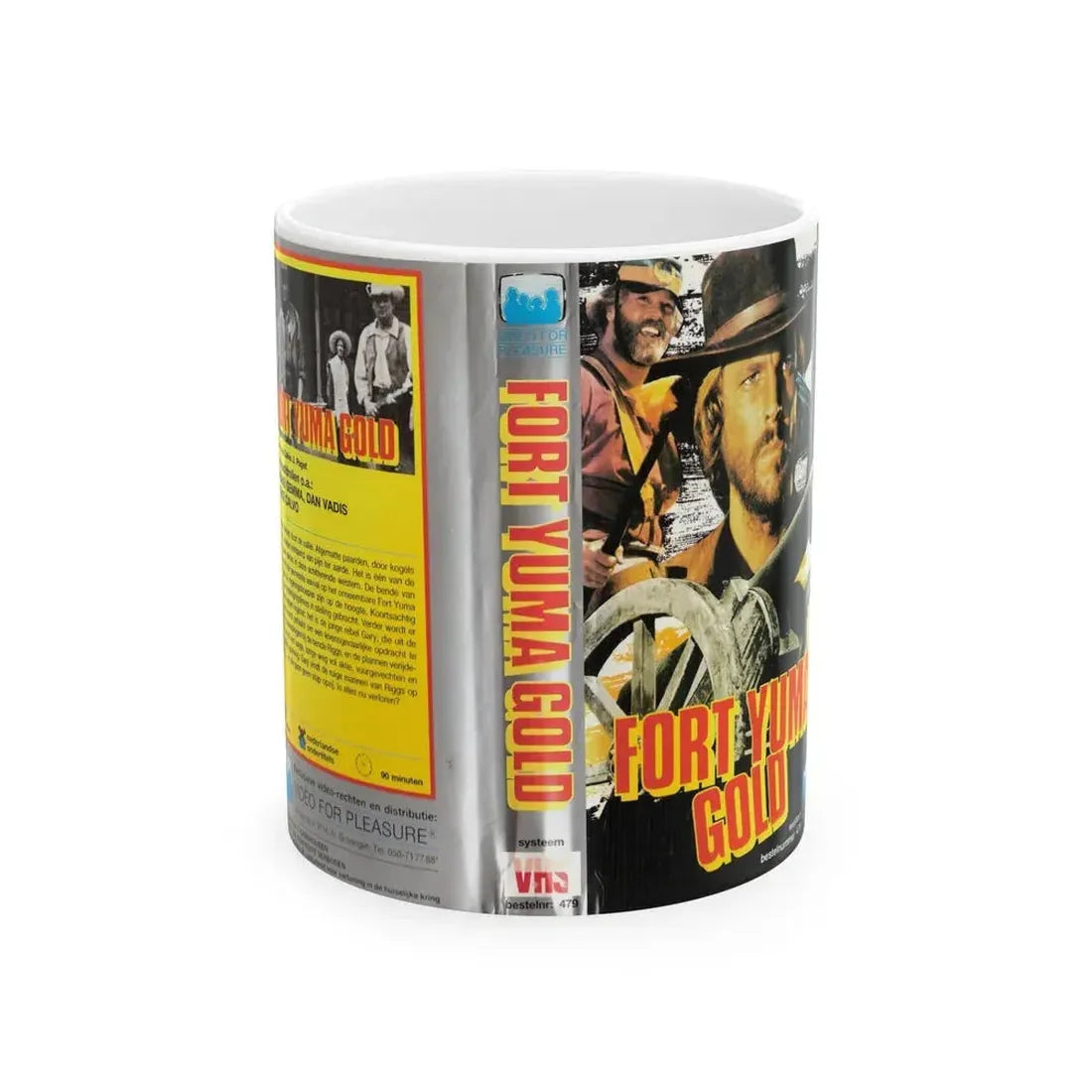 FORT YUMA GOLD (VHS COVER) - White Coffee Mug 11oz - Go Mug Yourself