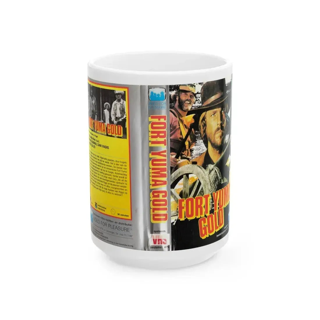 FORT YUMA GOLD (VHS COVER) - White Coffee Mug 15oz - Go Mug Yourself