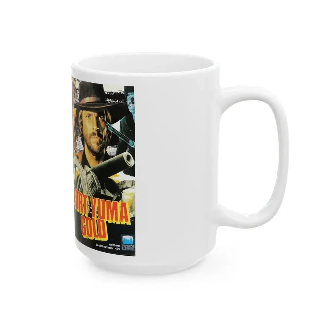 FORT YUMA GOLD (VHS COVER) - White Coffee Mug - Go Mug Yourself