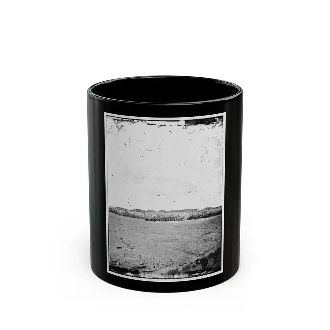 Fortifications. Fort Mcallister, Ga. (U.S. Civil War) Black Coffee Mug 11oz - Go Mug Yourself