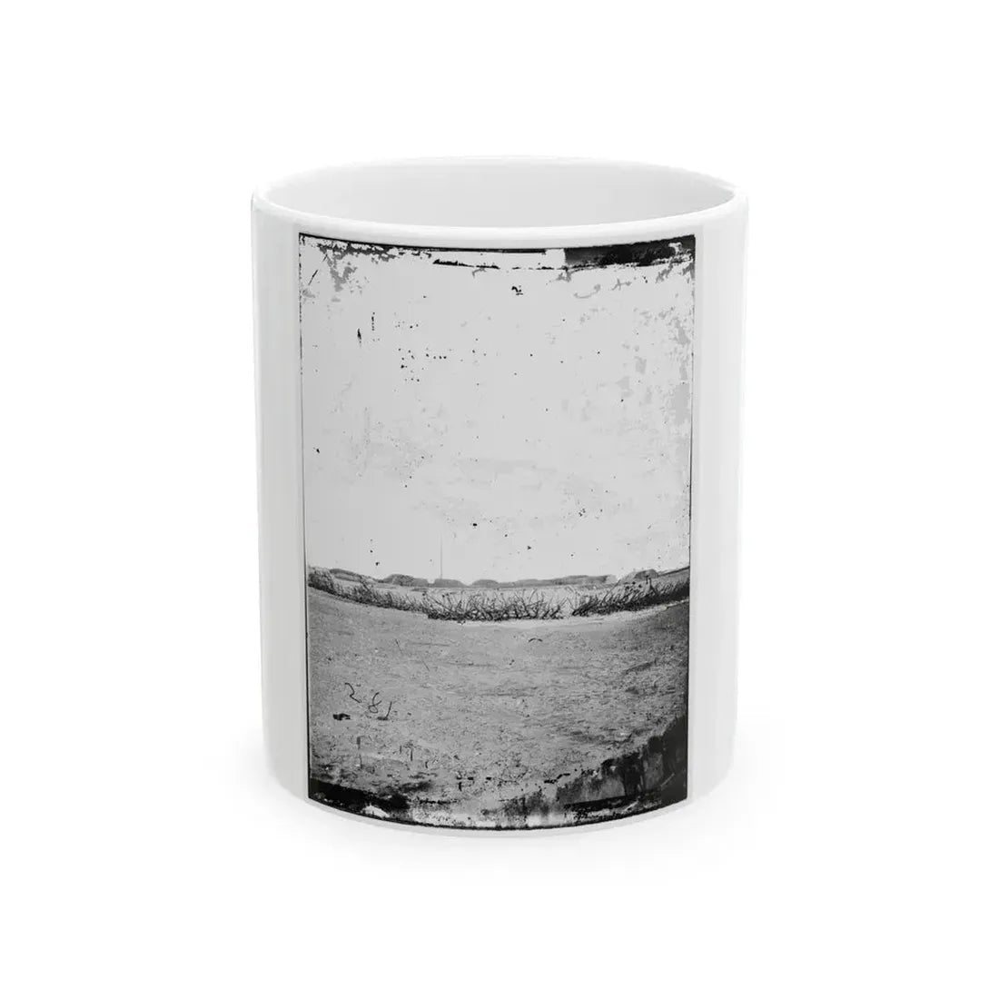 Fortifications. Fort Mcallister, Ga. (U.S. Civil War) White Coffee Mug 11oz - Go Mug Yourself