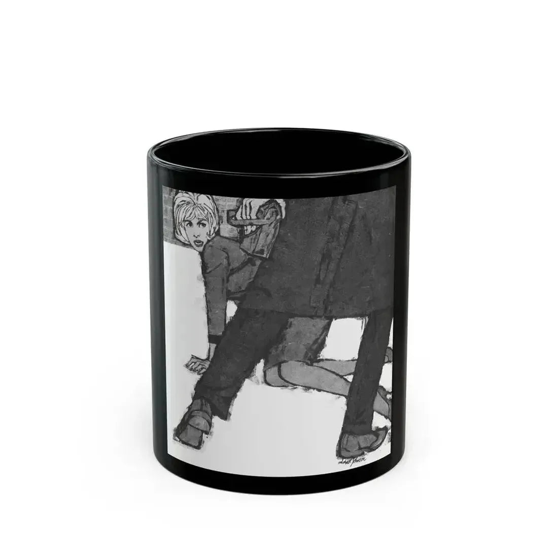 Fortnight In Peril by Frances Minto Cowen, Good Housekeeping, 1961 - Black Coffee Mug 11oz - Go Mug Yourself