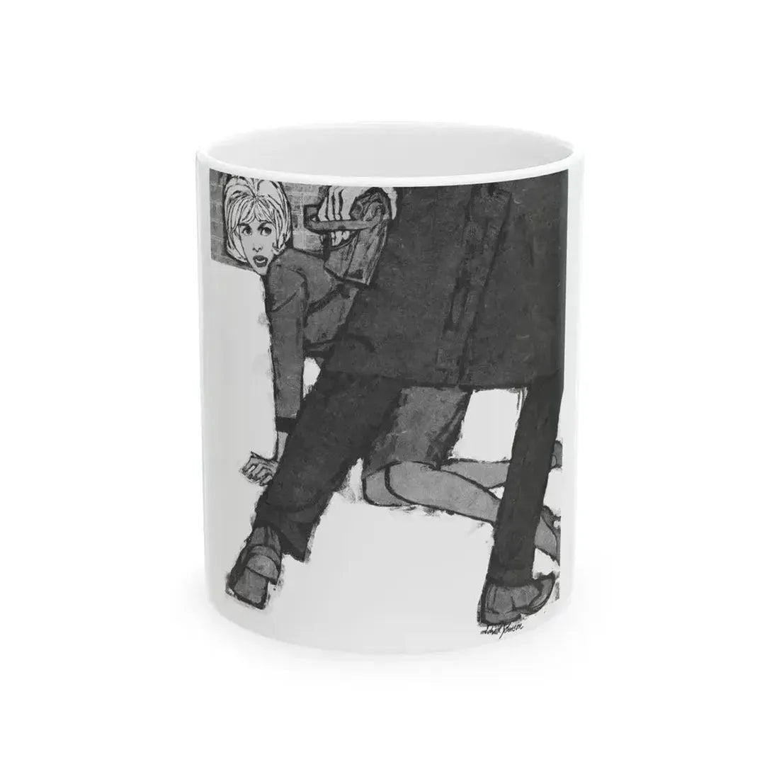 Fortnight In Peril by Frances Minto Cowen, Good Housekeeping, 1961 - White Coffee Mug 11oz - Go Mug Yourself