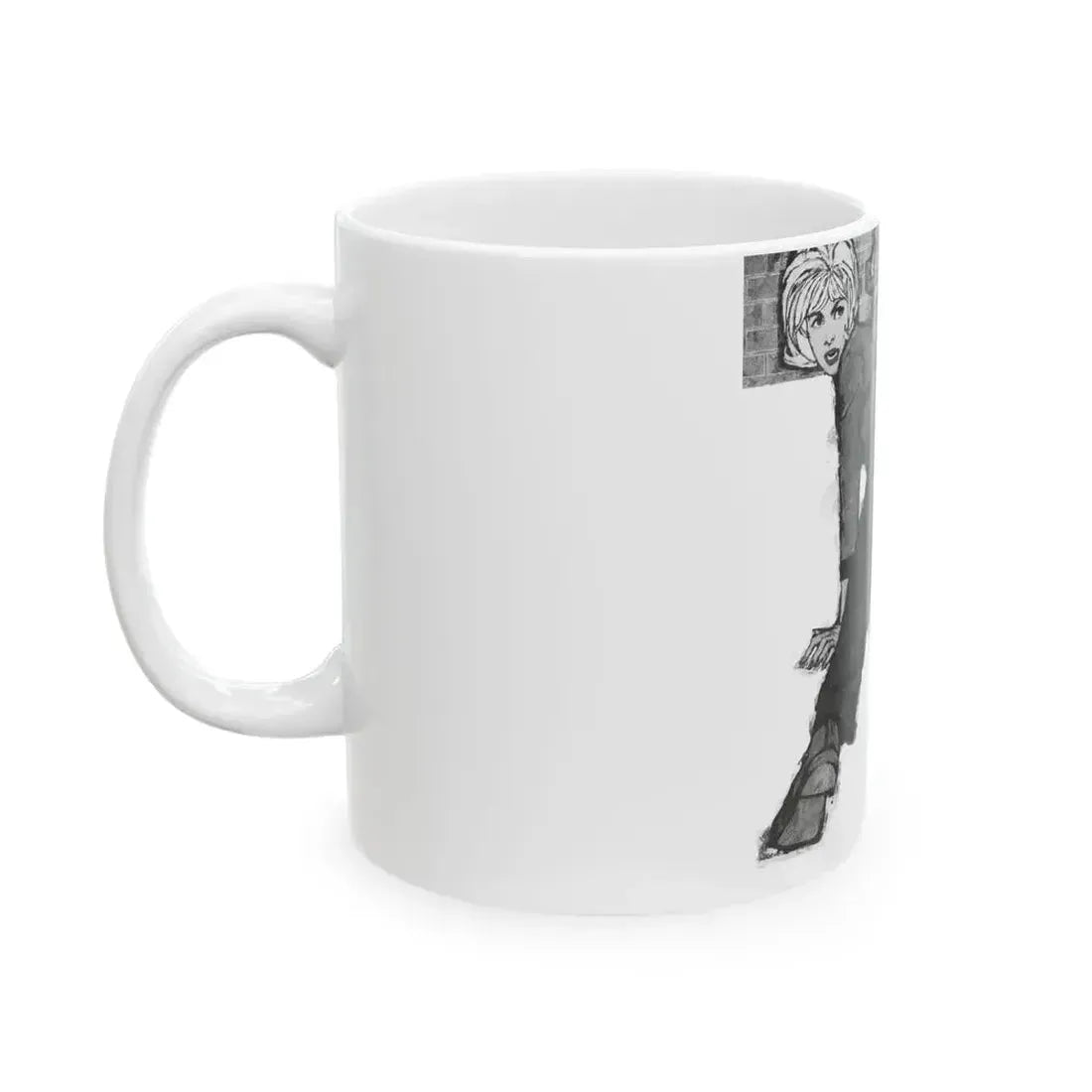 Fortnight In Peril by Frances Minto Cowen, Good Housekeeping, 1961 - White Coffee Mug - Go Mug Yourself