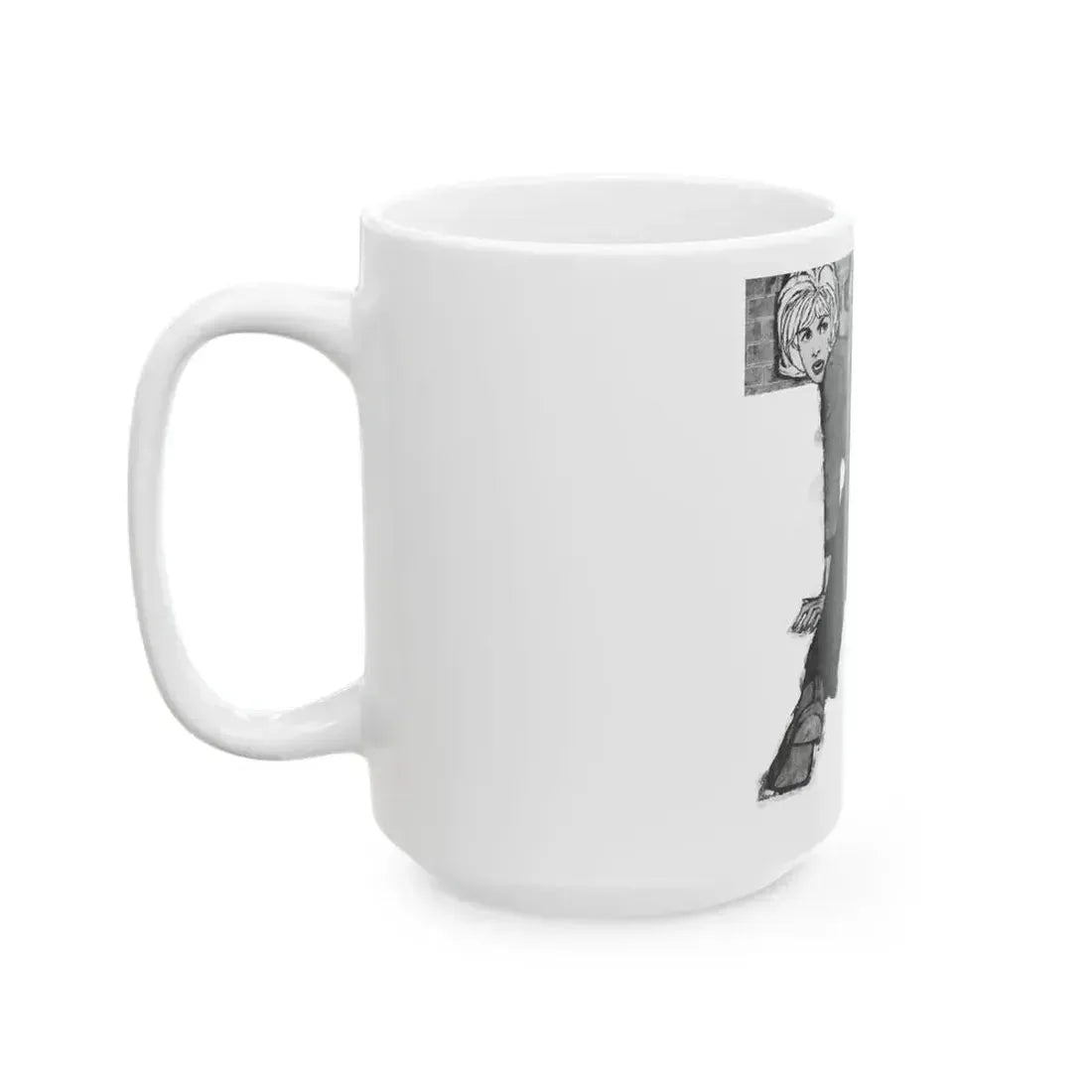 Fortnight In Peril by Frances Minto Cowen, Good Housekeeping, 1961 - White Coffee Mug - Go Mug Yourself