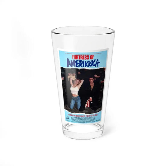 FORTRESS OF AMERIKKKA 1989 Movie Poster - Pint Glass 16oz 16oz - Go Mug Yourself