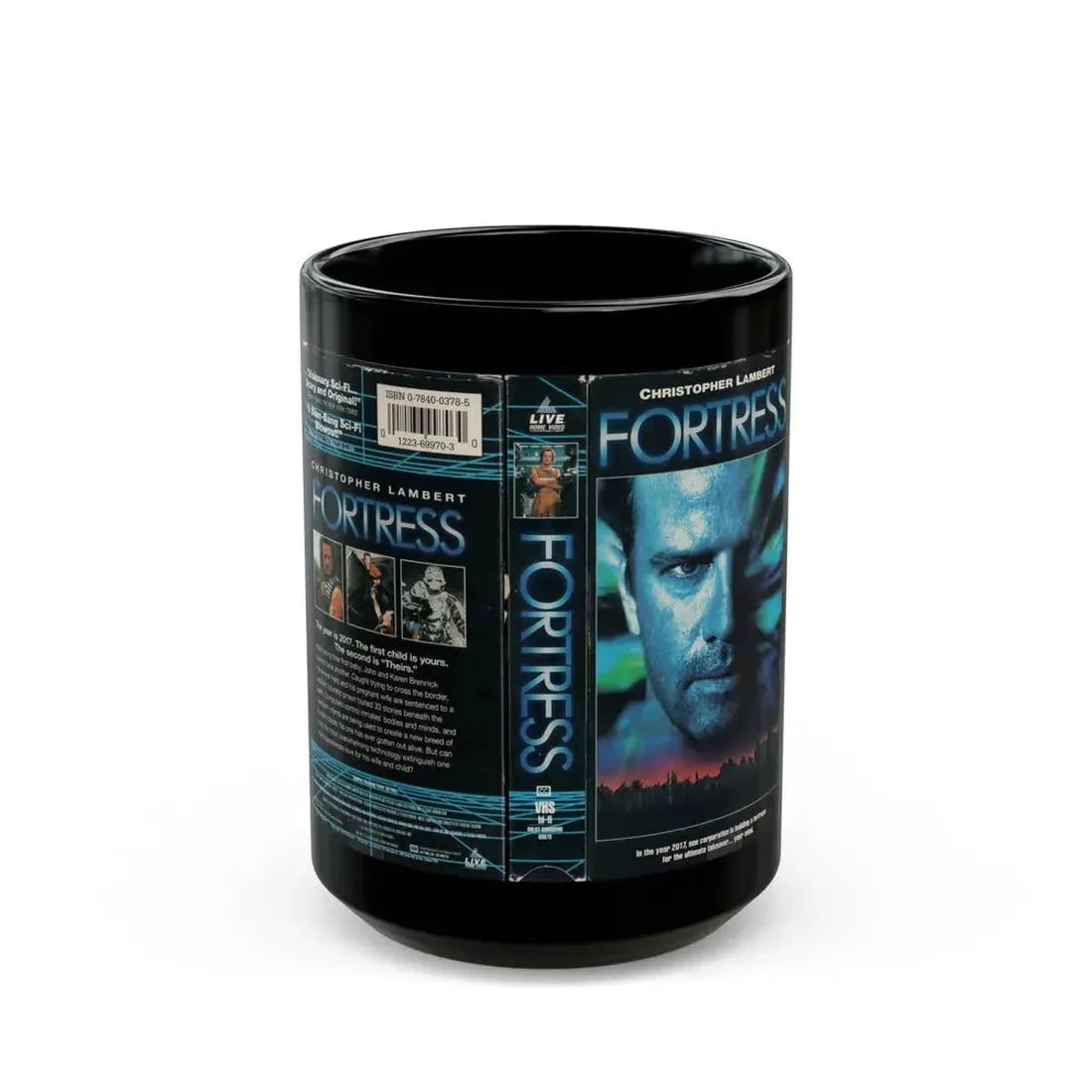 FORTRESS (VHS COVER) - Black Coffee Mug 15oz - Go Mug Yourself