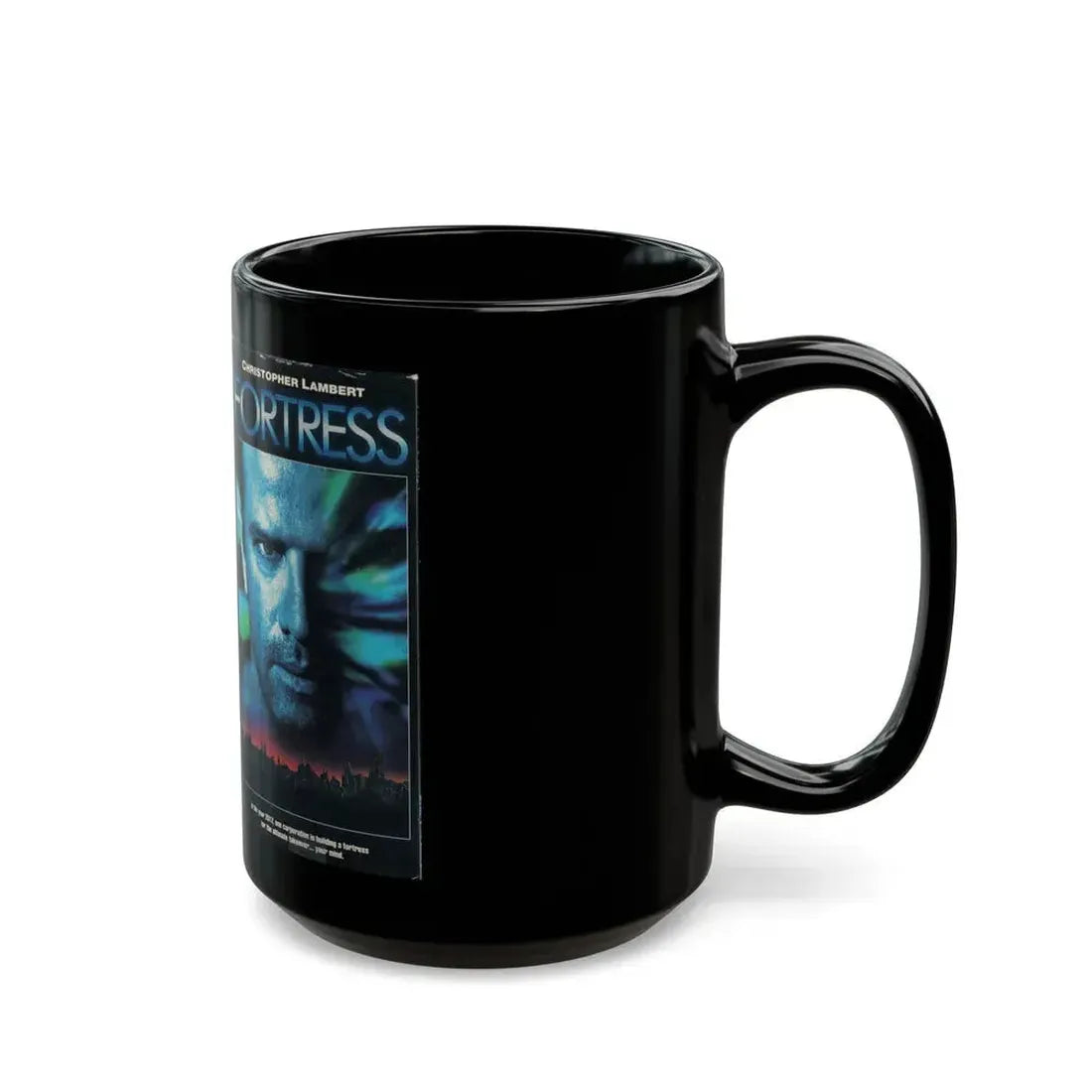 FORTRESS (VHS COVER) - Black Coffee Mug - Go Mug Yourself