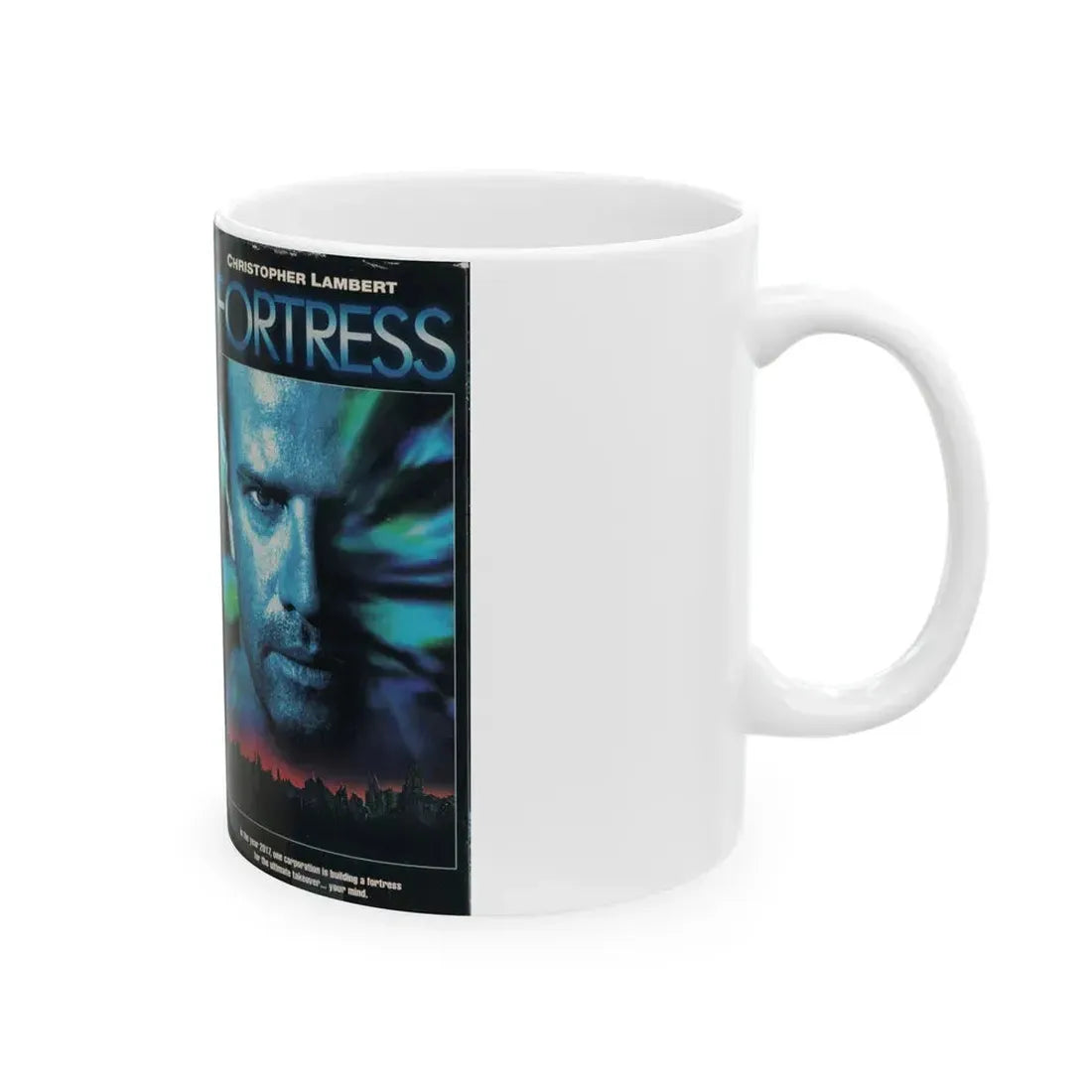 FORTRESS (VHS COVER) - White Coffee Mug - Go Mug Yourself