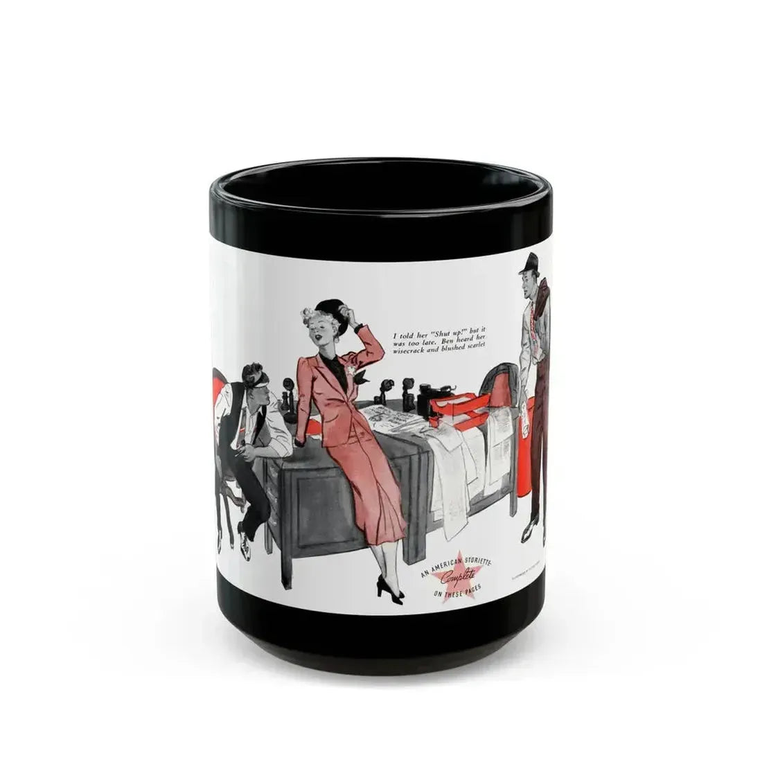 Fortune's Footsteps, The American Magazine, July 1936 - Black Coffee Mug 15oz - Go Mug Yourself