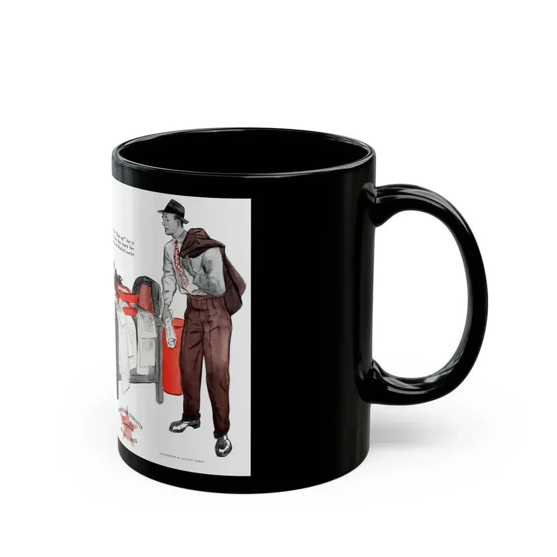 Fortune's Footsteps, The American Magazine, July 1936 - Black Coffee Mug - Go Mug Yourself