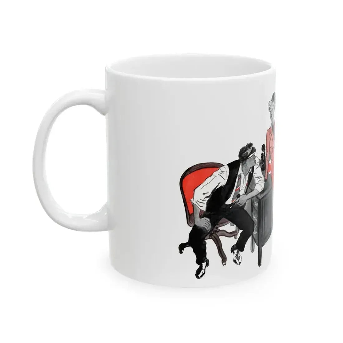 Fortune's Footsteps, The American Magazine, July 1936 - White Coffee Mug - Go Mug Yourself
