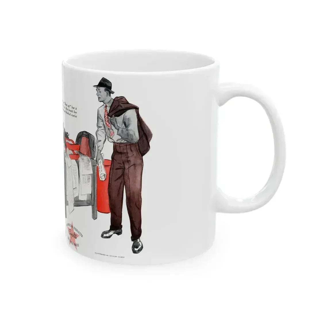 Fortune's Footsteps, The American Magazine, July 1936 - White Coffee Mug - Go Mug Yourself