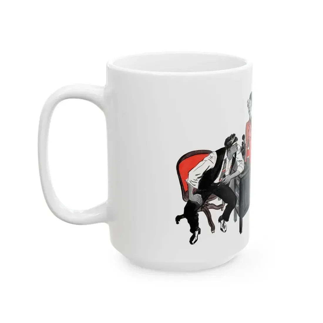 Fortune's Footsteps, The American Magazine, July 1936 - White Coffee Mug - Go Mug Yourself