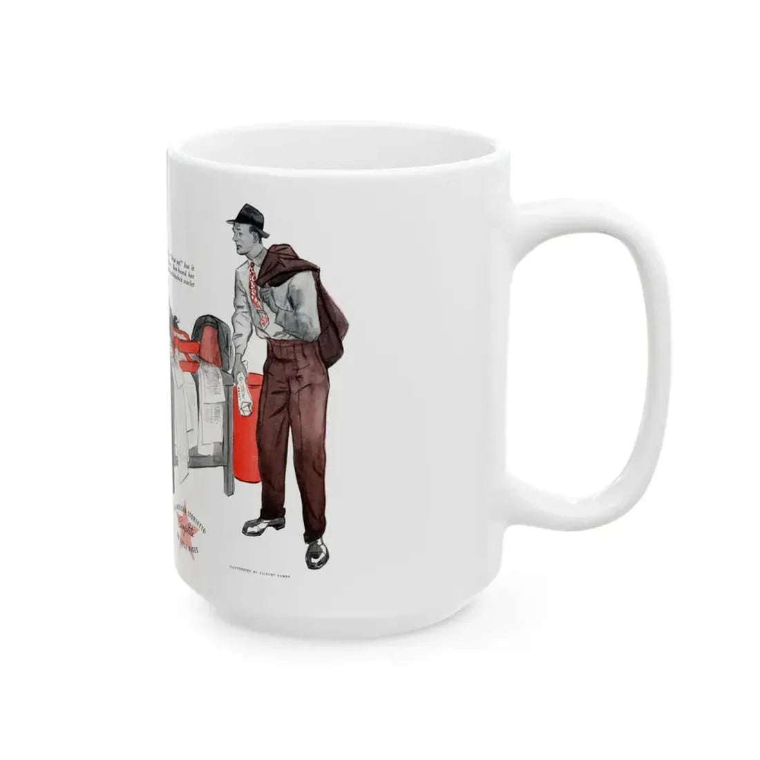 Fortune's Footsteps, The American Magazine, July 1936 - White Coffee Mug - Go Mug Yourself