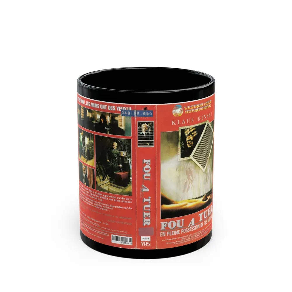 FOU A TUER (VHS COVER) - Black Coffee Mug 11oz - Go Mug Yourself