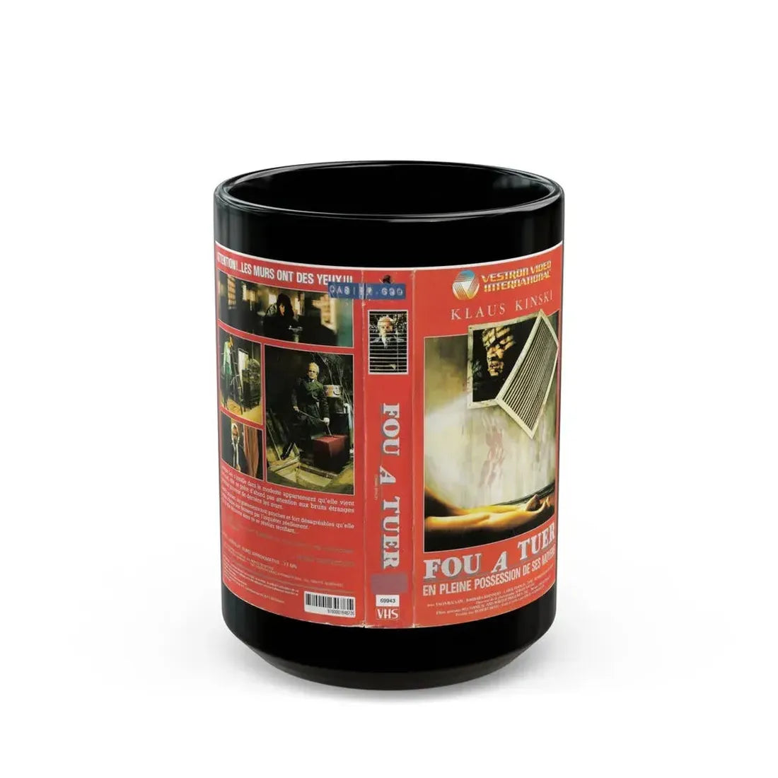 FOU A TUER (VHS COVER) - Black Coffee Mug 15oz - Go Mug Yourself