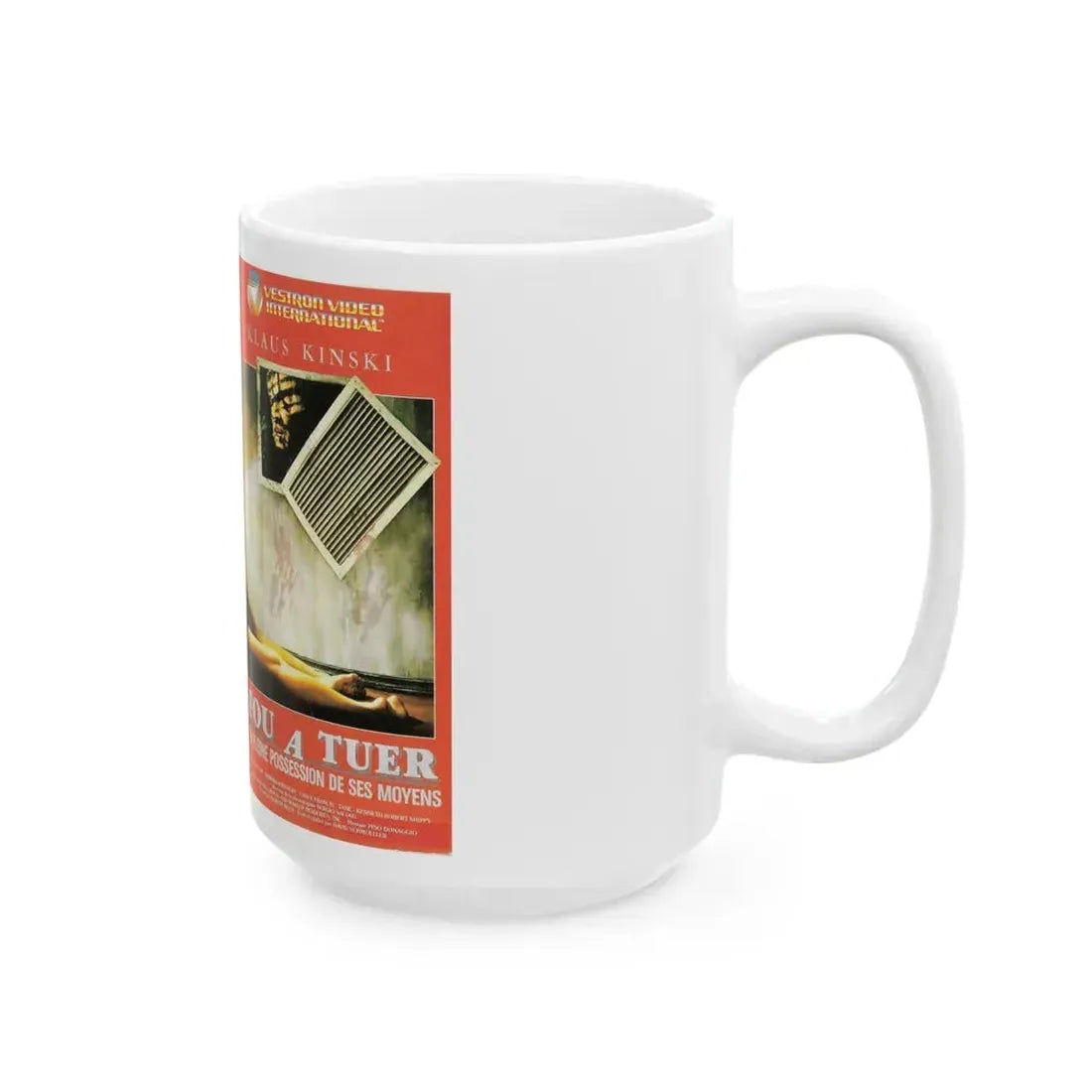 FOU A TUER (VHS COVER) - White Coffee Mug - Go Mug Yourself