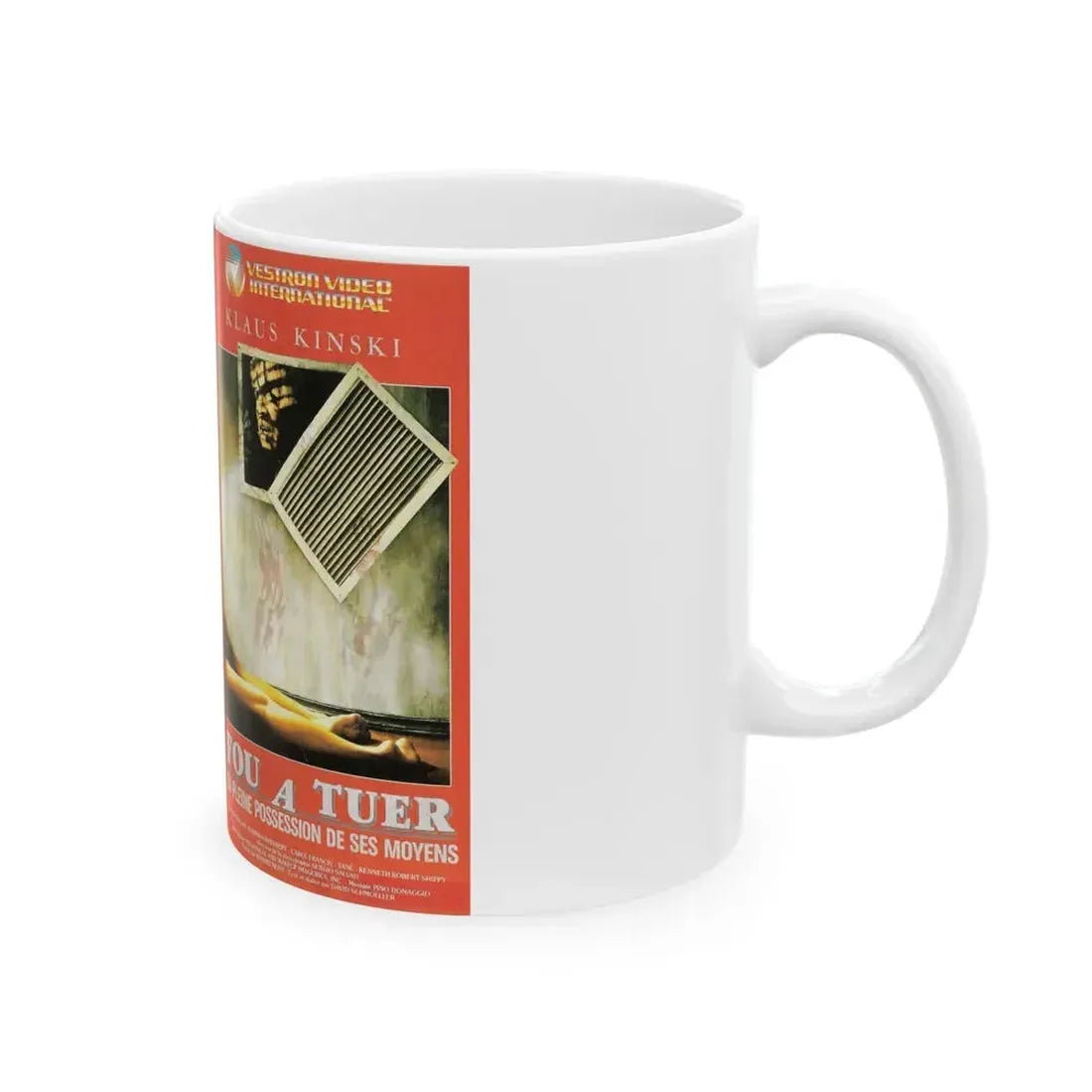 FOU A TUER (VHS COVER) - White Coffee Mug - Go Mug Yourself